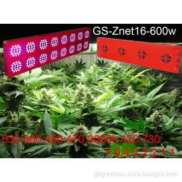 Reflector 600W LED Grow Light Flower Vegetate Switches Full Spectrum Lamp Panel